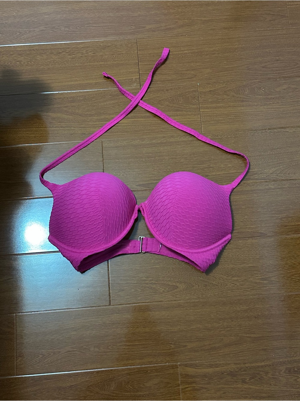 Victoria’s Secret Pink Textured Push-Up Bikini Top